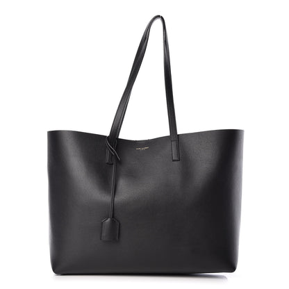 Saint Laurent Calfskin Large Shopping Tote Black 3 of 17