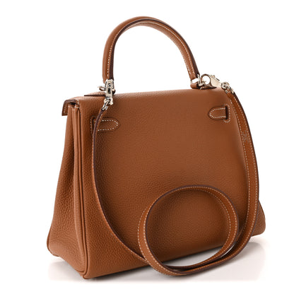 Hermes Togo Kelly Retourne 25 Gold 3 of 11