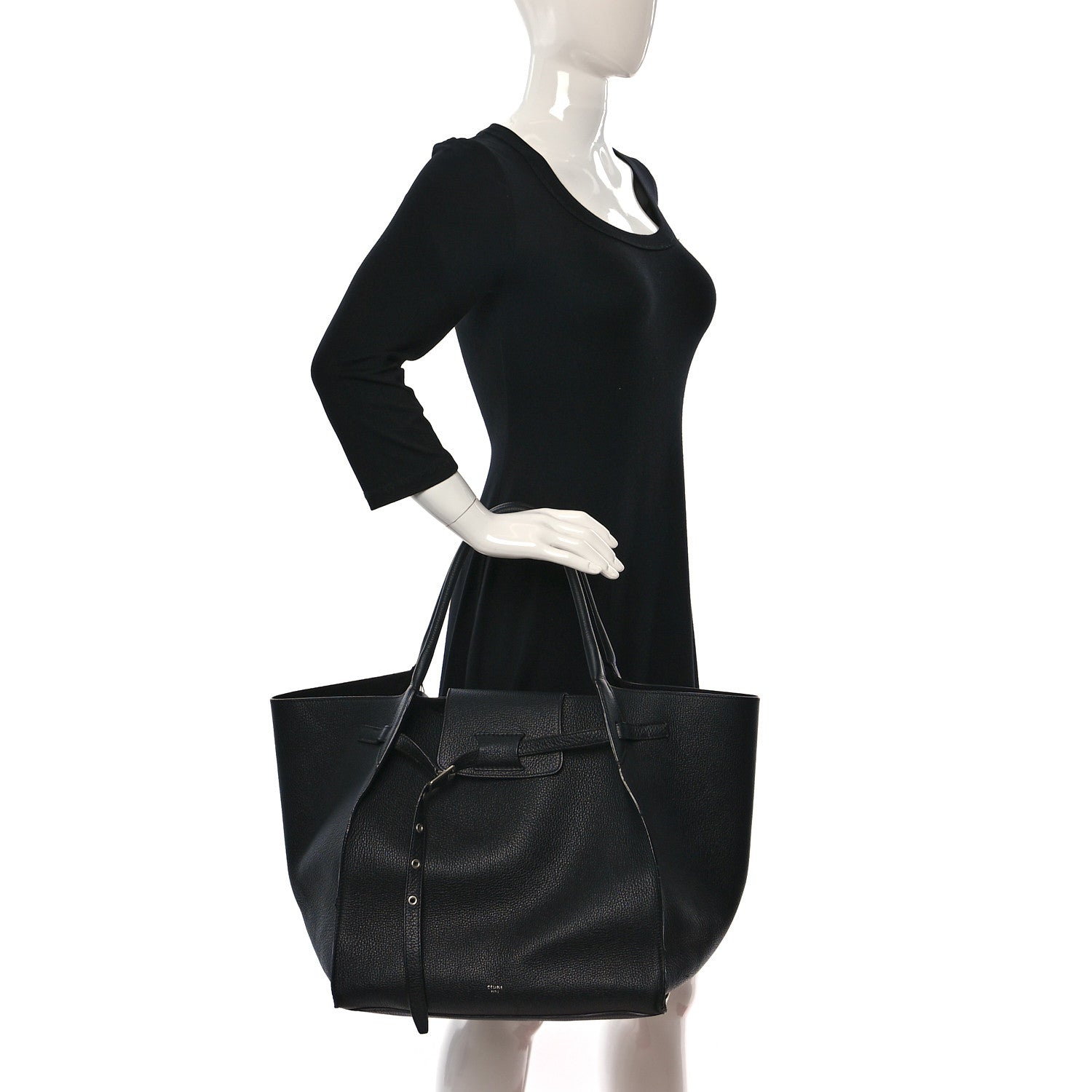 Celine Supple Grained Calfskin Medium Big Bag Black 2 of 17
