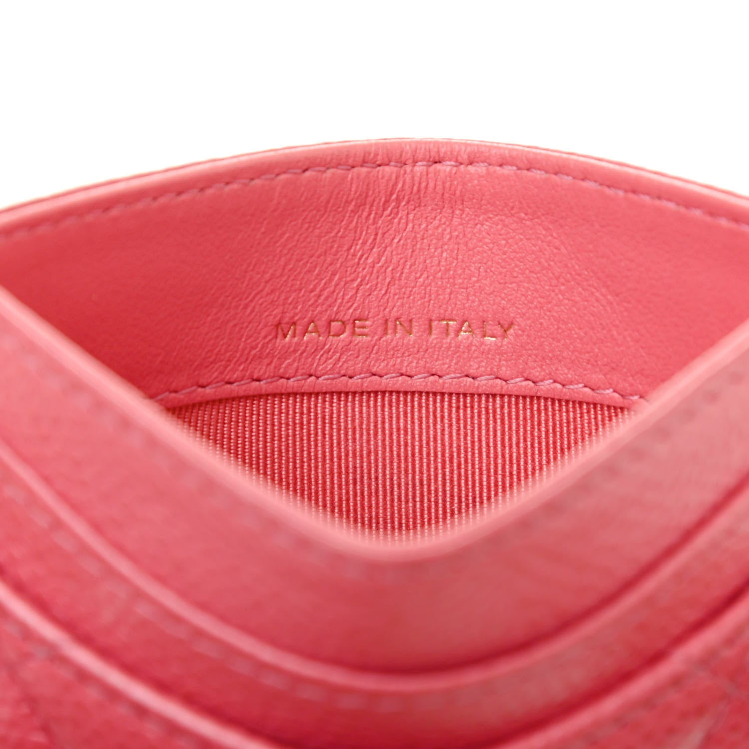 Chanel Caviar Quilted Card Holder Pink 5 of 6