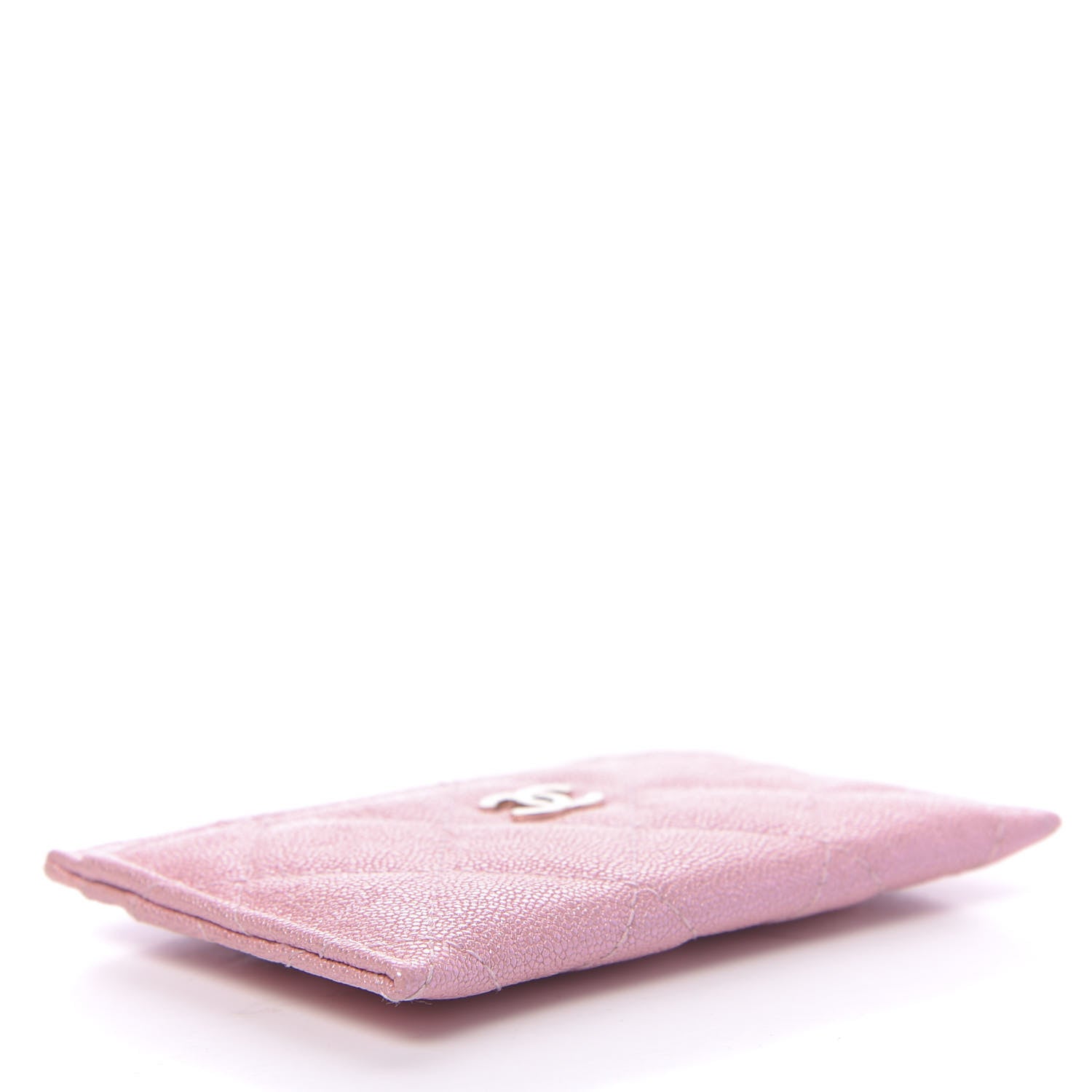 Chanel Iridescent Caviar Quilted Card Holder Rose Pink 4 of 8