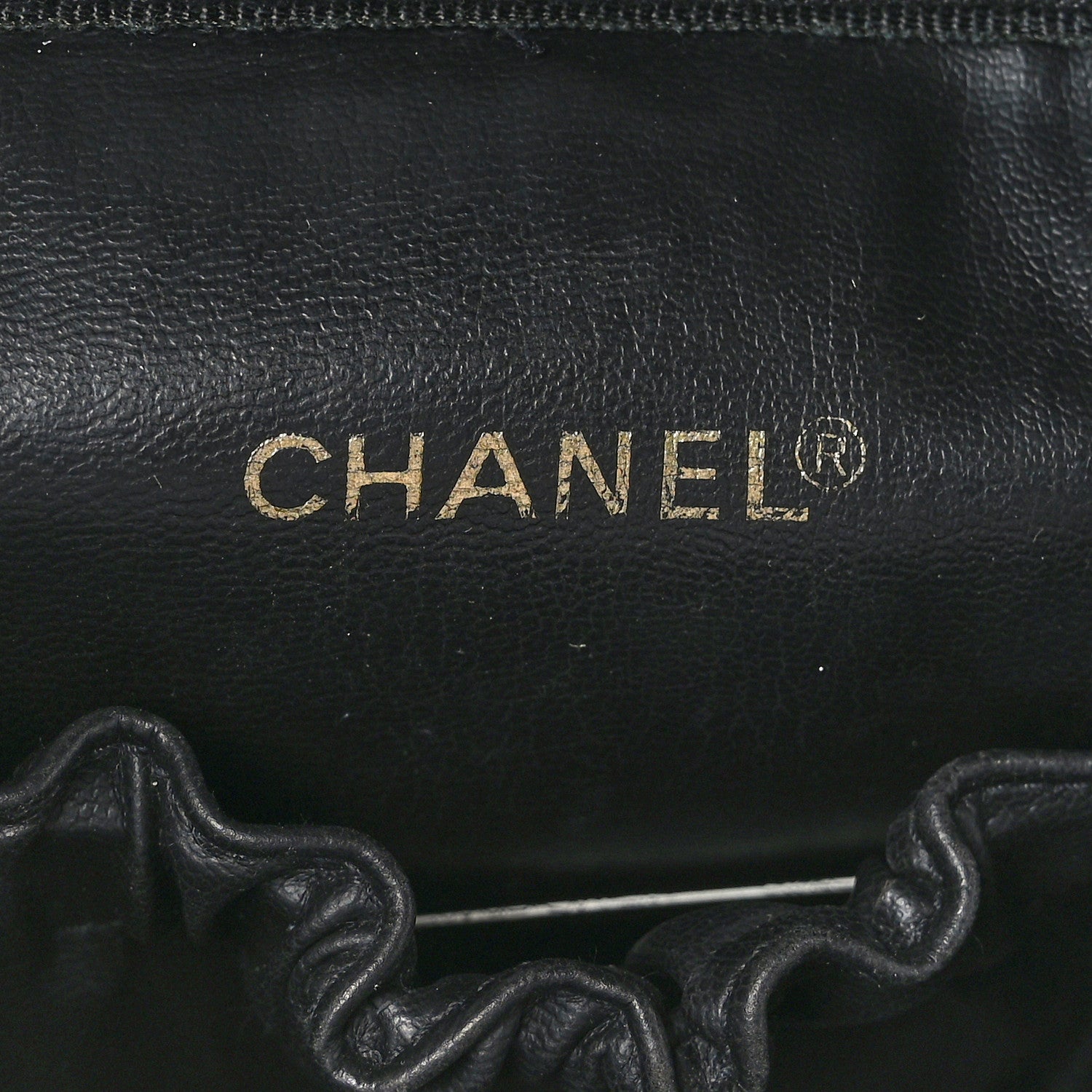 Chanel Lambskin Vanity Cosmetic Bag Black 7 of 12