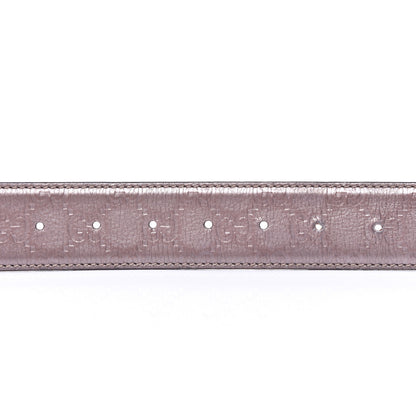 Gucci Guccissima Interlocking G Belt 105 42 Mauve 5 of 5