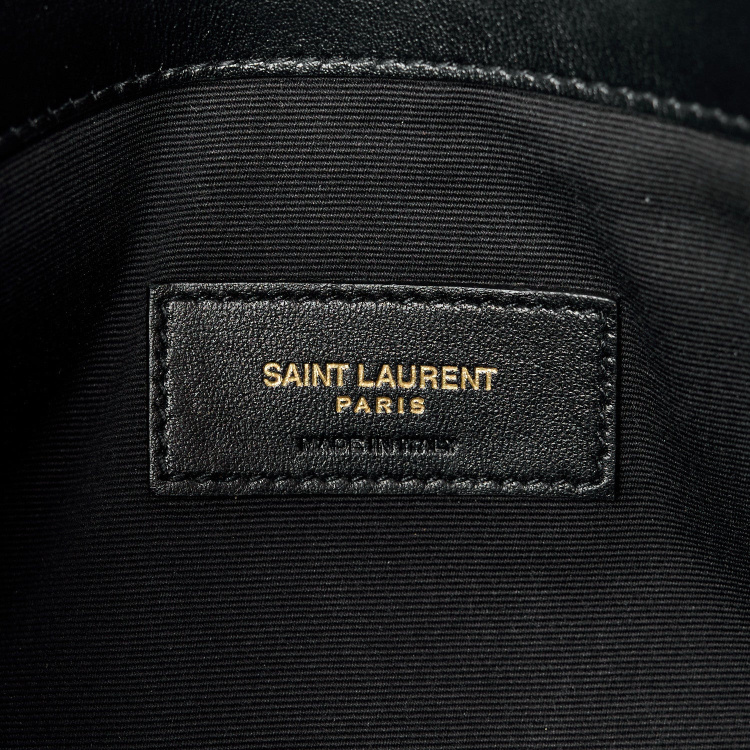 Saint Laurent Calfskin Matelasse Chevron Monogram Uptown Clutch Black 6 of 10