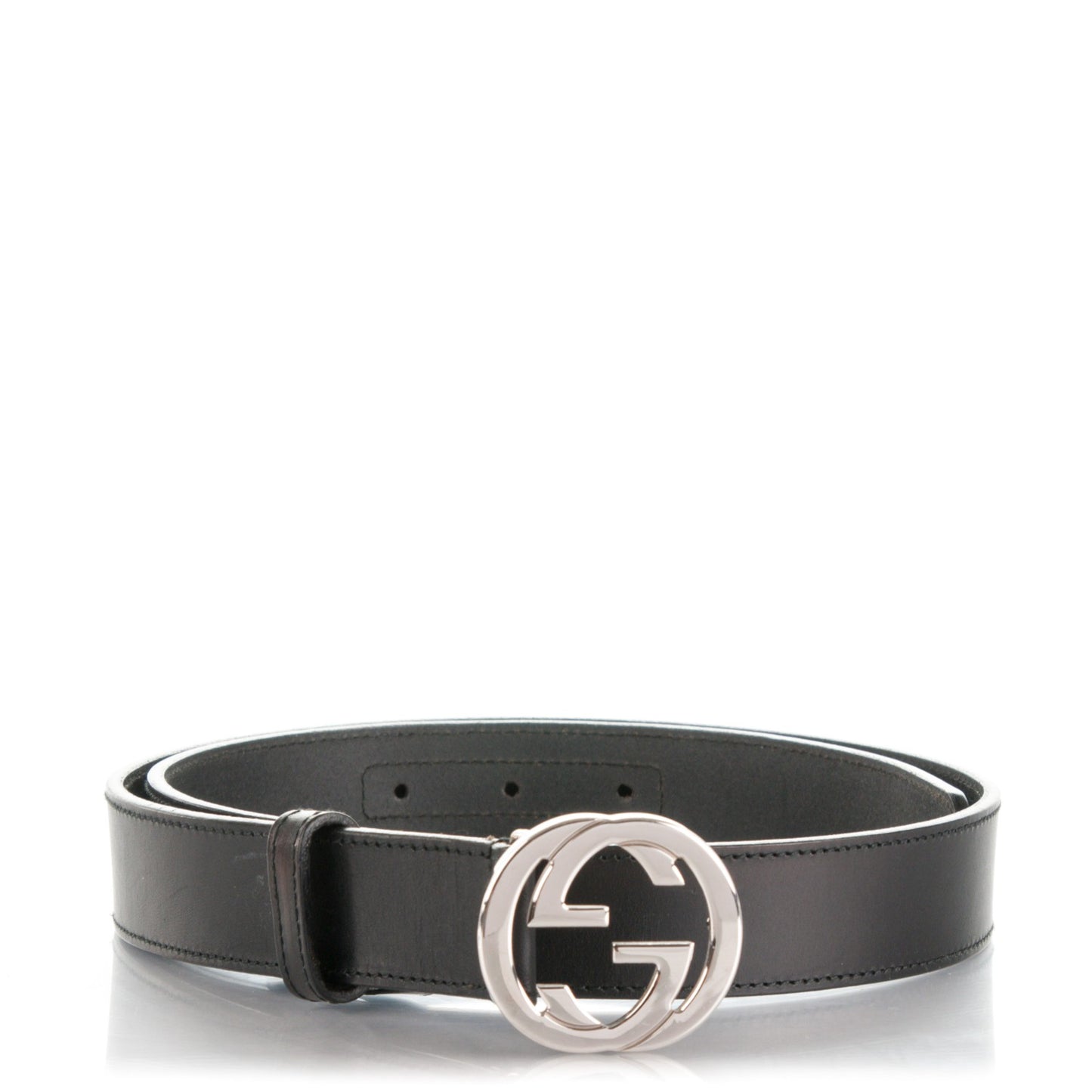 Calfskin Interlocking G Belt 85 34 Black