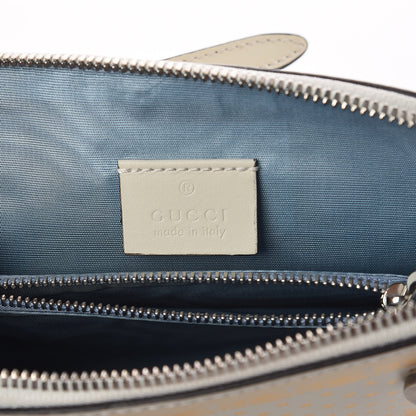 Gucci X SEGA Calfskin GUCCY Stars Mini Dome Shoulder Bag Mystic White Gold 5 of 9