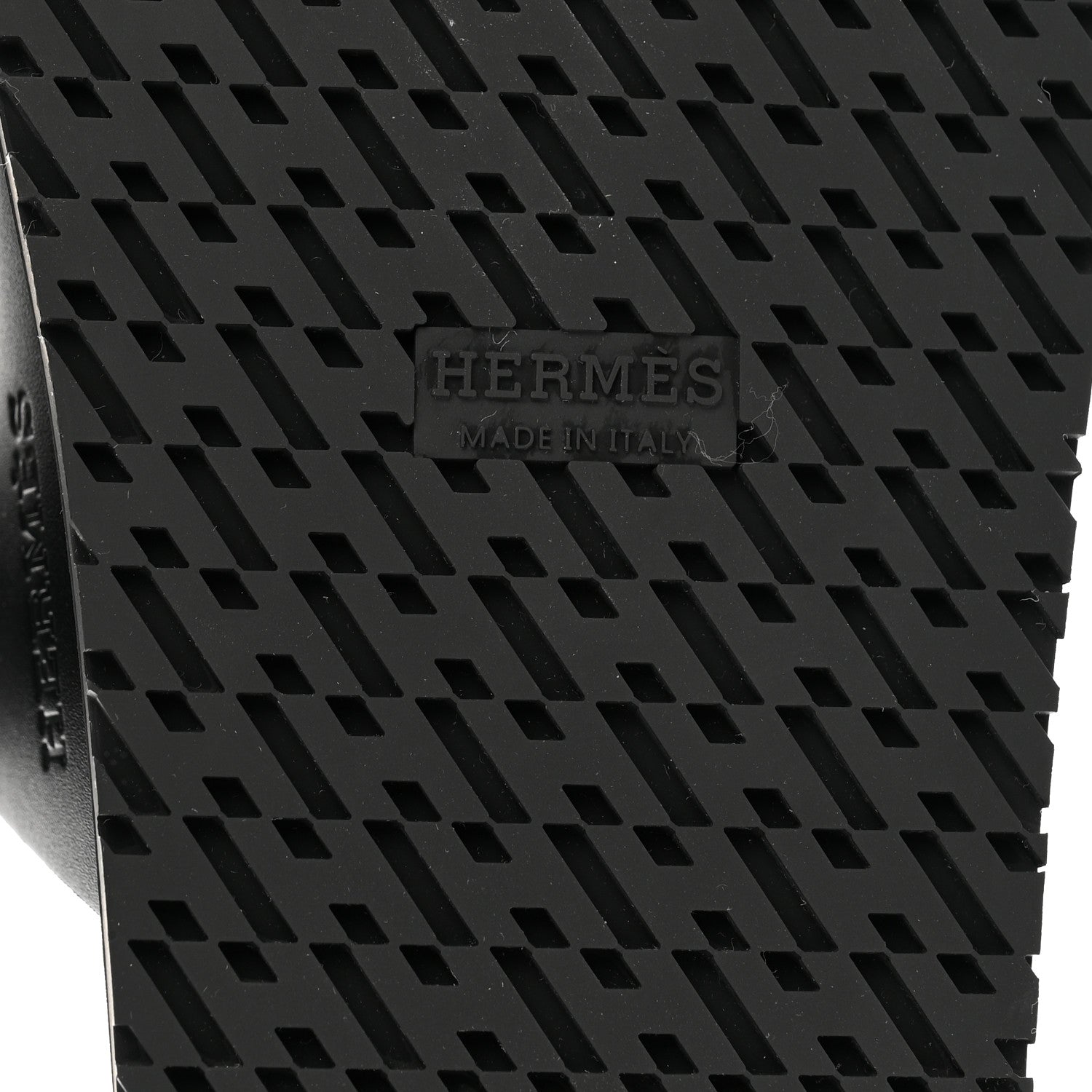 Hermes Calfskin Womens Chypre Sandals 35.5 Black 6 of 9