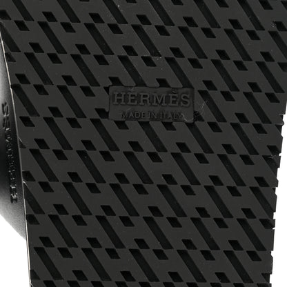 Hermes Calfskin Womens Chypre Sandals 35.5 Black 6 of 9