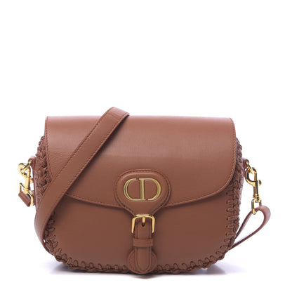 Christian Dior Grained Calfskin Medium Whipstitched Bobby Bag Dark Tan 1 of 9