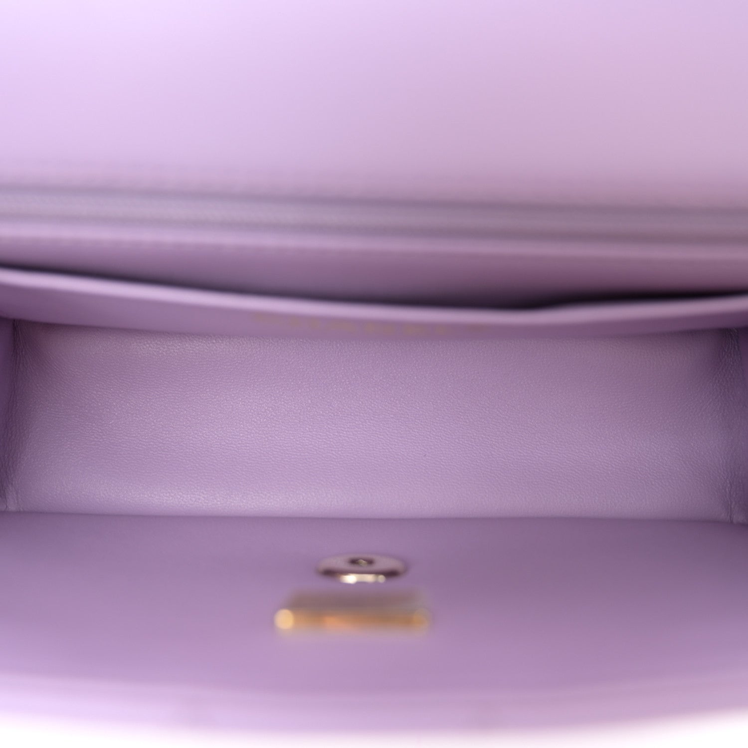 Chanel Lambskin Quilted Mini Top Handle Rectangular Flap Light Purple 5 of 11