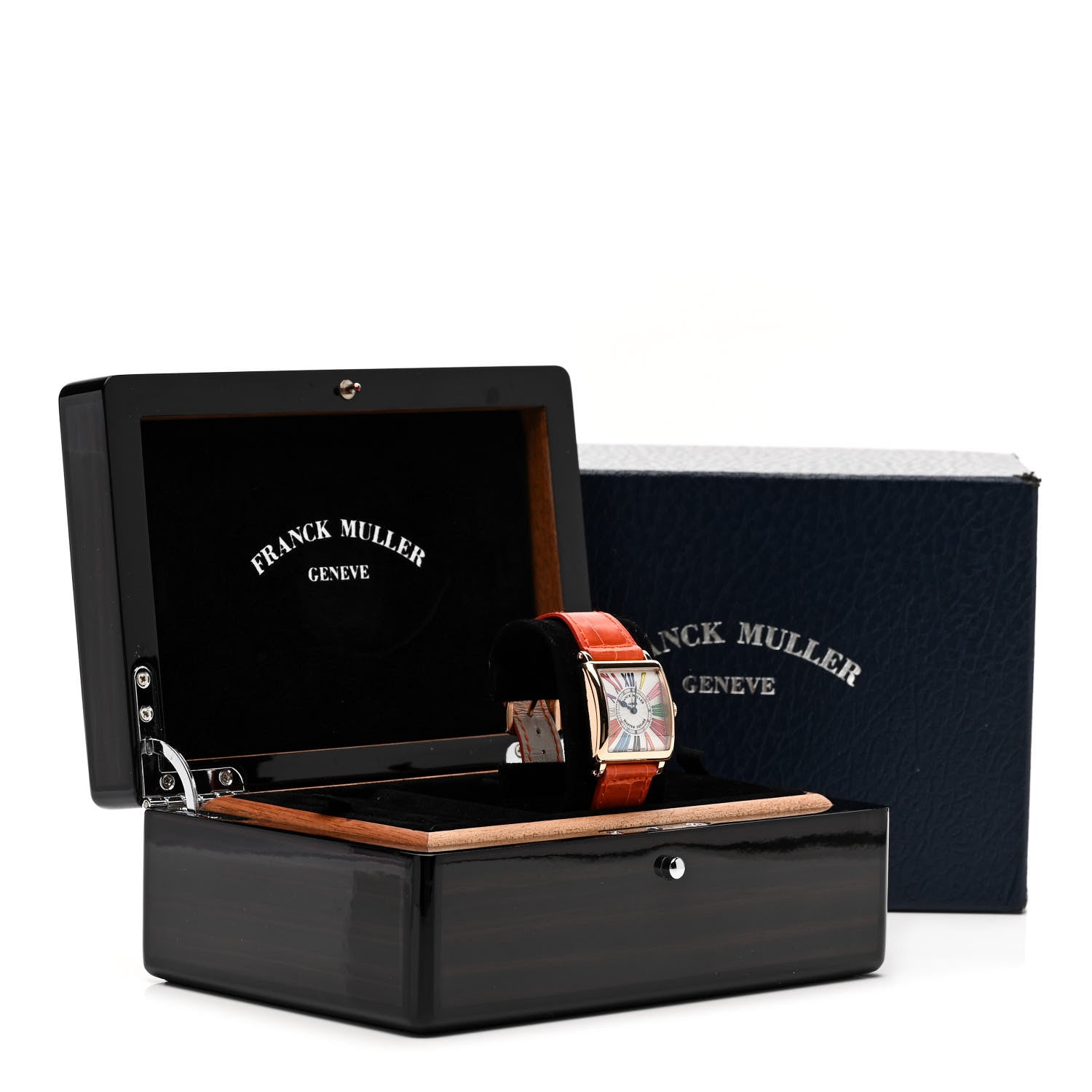 Franck Muller 18K Rose Gold Alligator 29mm Master Square Automatic Watch 6002LQZCOLDRMR 5 of 5