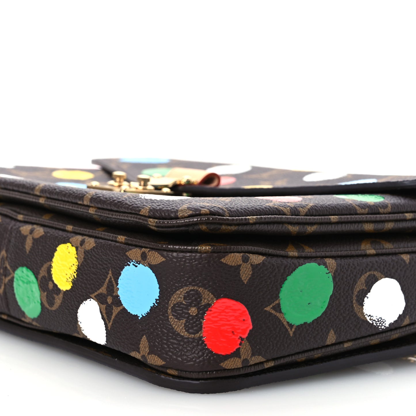 LV x YK Monogram Painted Dots Pochette Metis