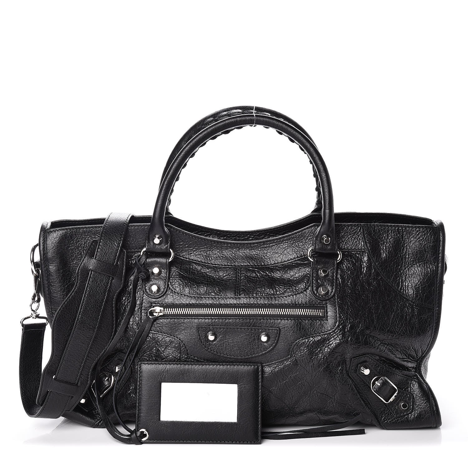 Balenciaga Agneau Classic Silver Hardware Part Time Black 1 of 10