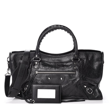 Balenciaga Agneau Classic Silver Hardware Part Time Black 1 of 10