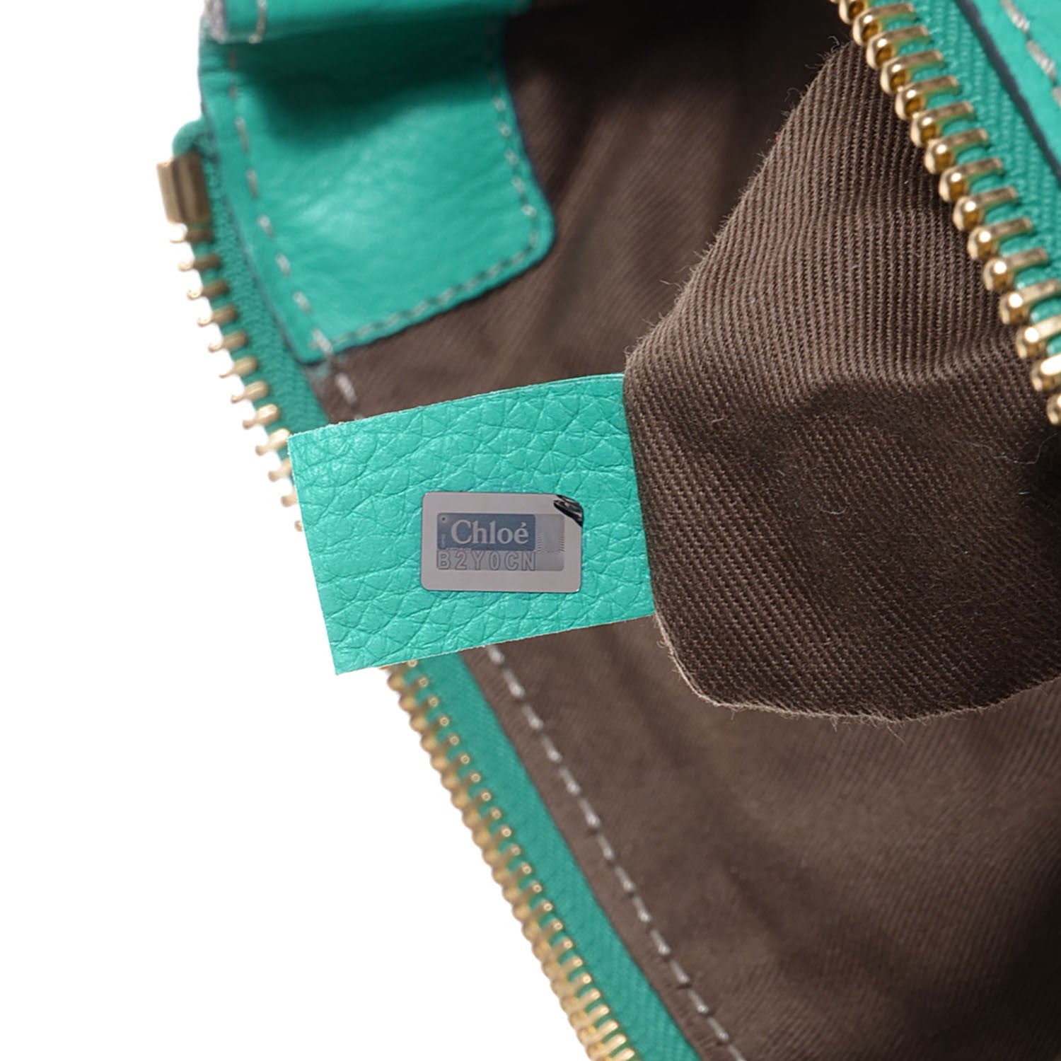 Chloe Calfskin Large Marcie Satchel Jade Green 9 of 9