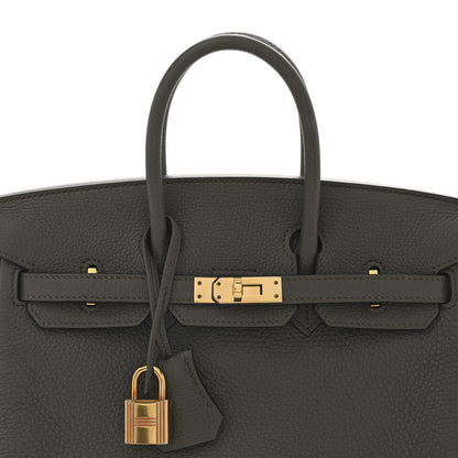 Hermes Togo Birkin 25 Etain 8 of 12