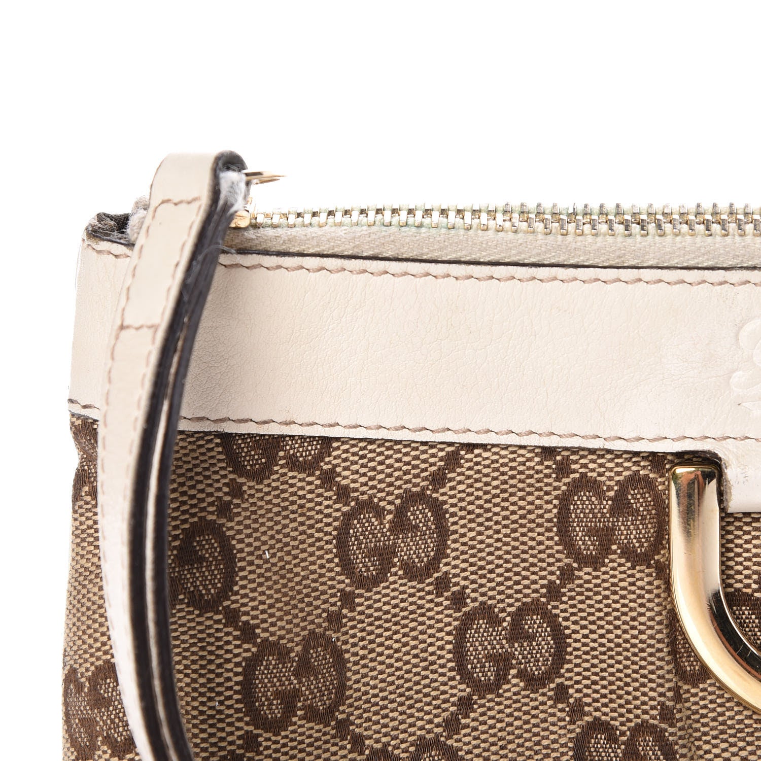 Gucci Monogram D Ring Wristlet White 13 of 16