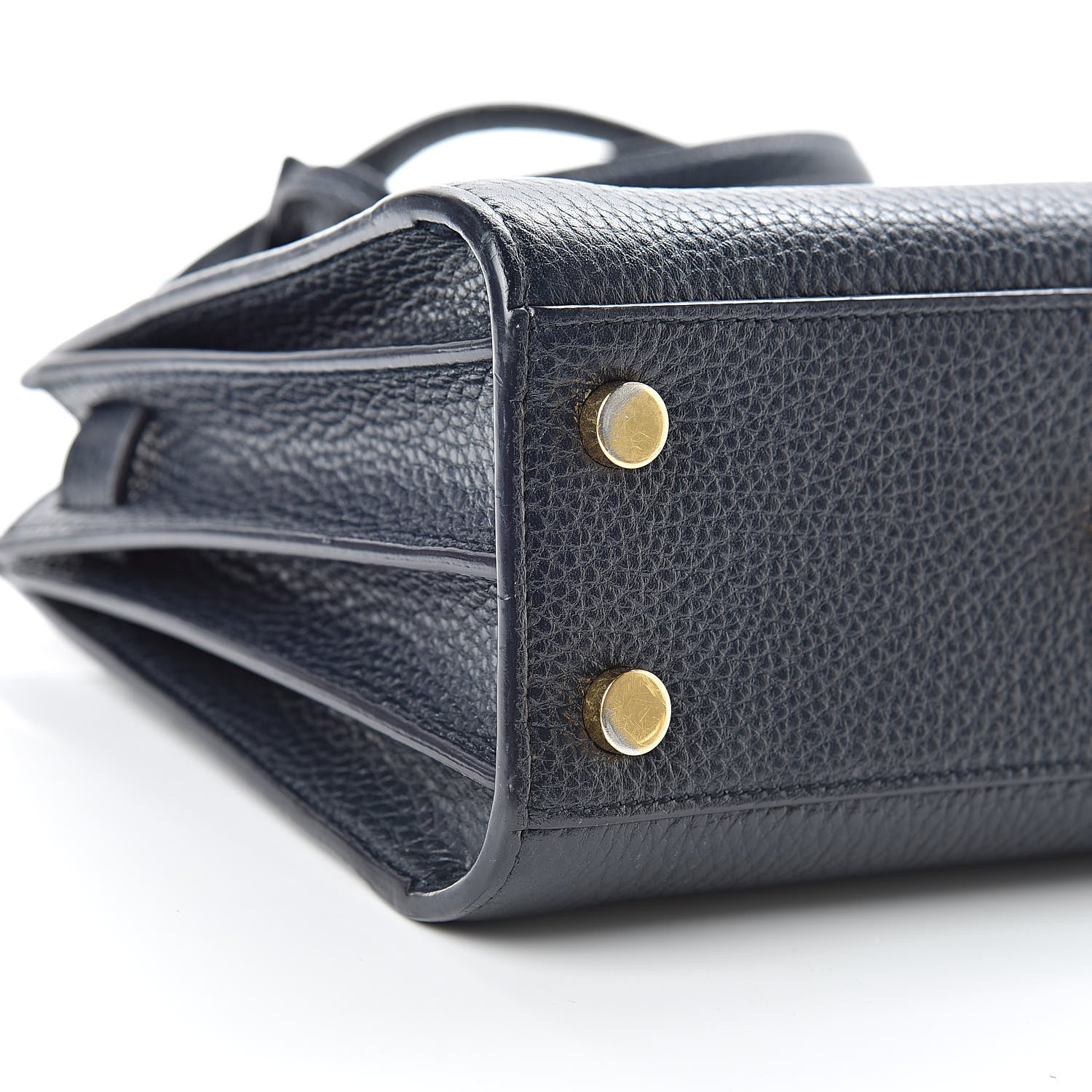 Saint Laurent Grained Calfskin Nano Sac De Jour Marine 8 of 12