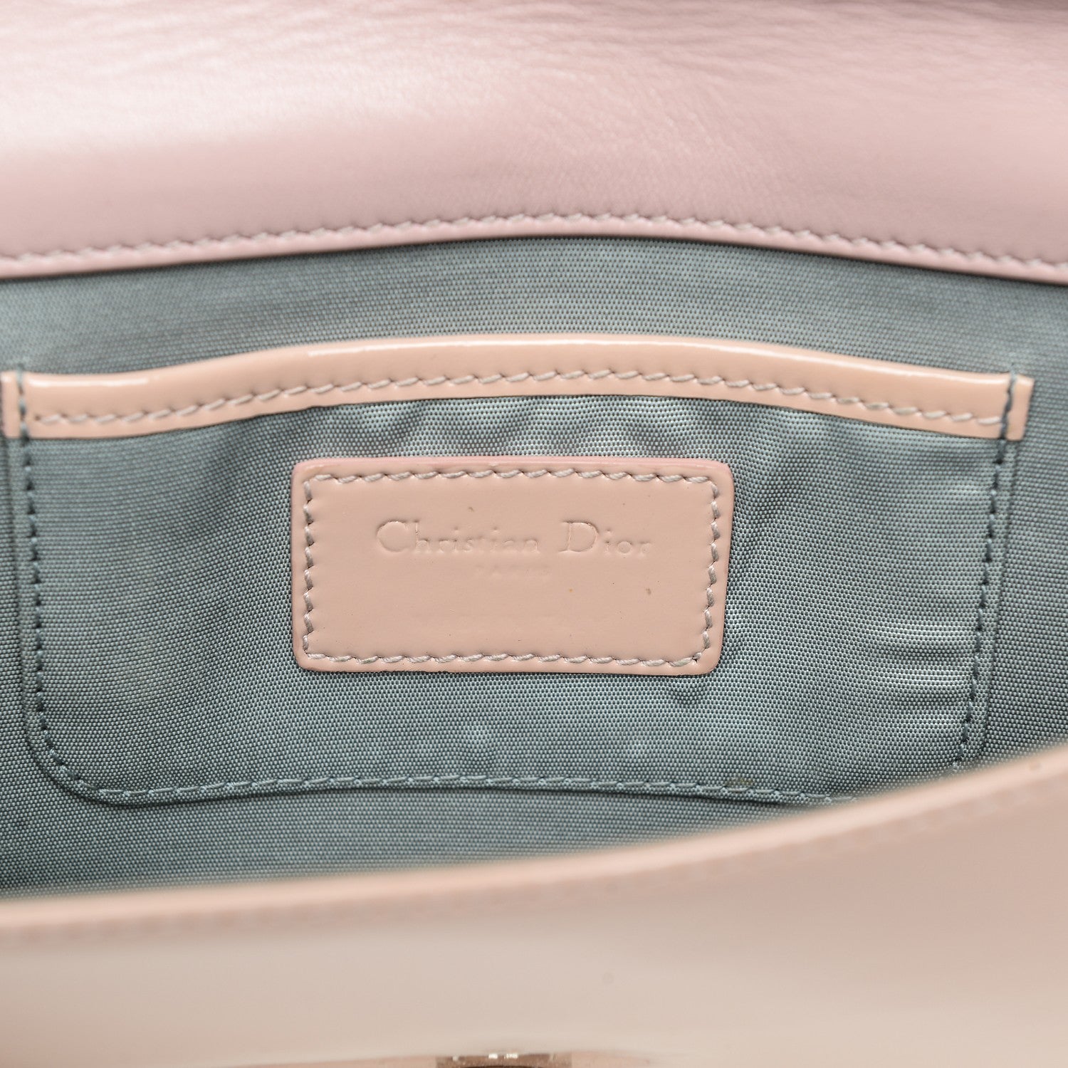Christian Dior Patent Cannage Lady Dior Convertible Clutch Rose Clair 5 of 5