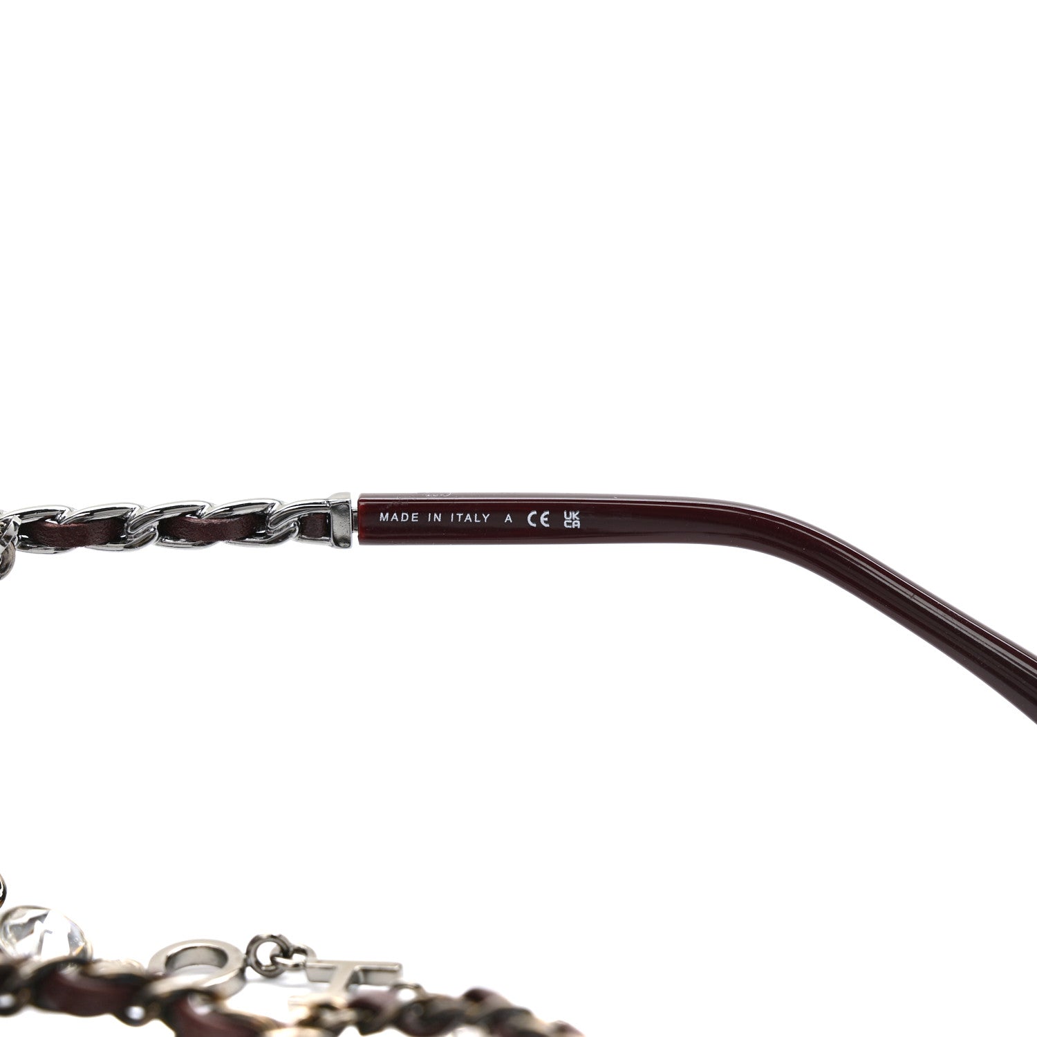 Chanel Metal Square Frame Chain Sunglasses 4274-Q Purple 7 of 7