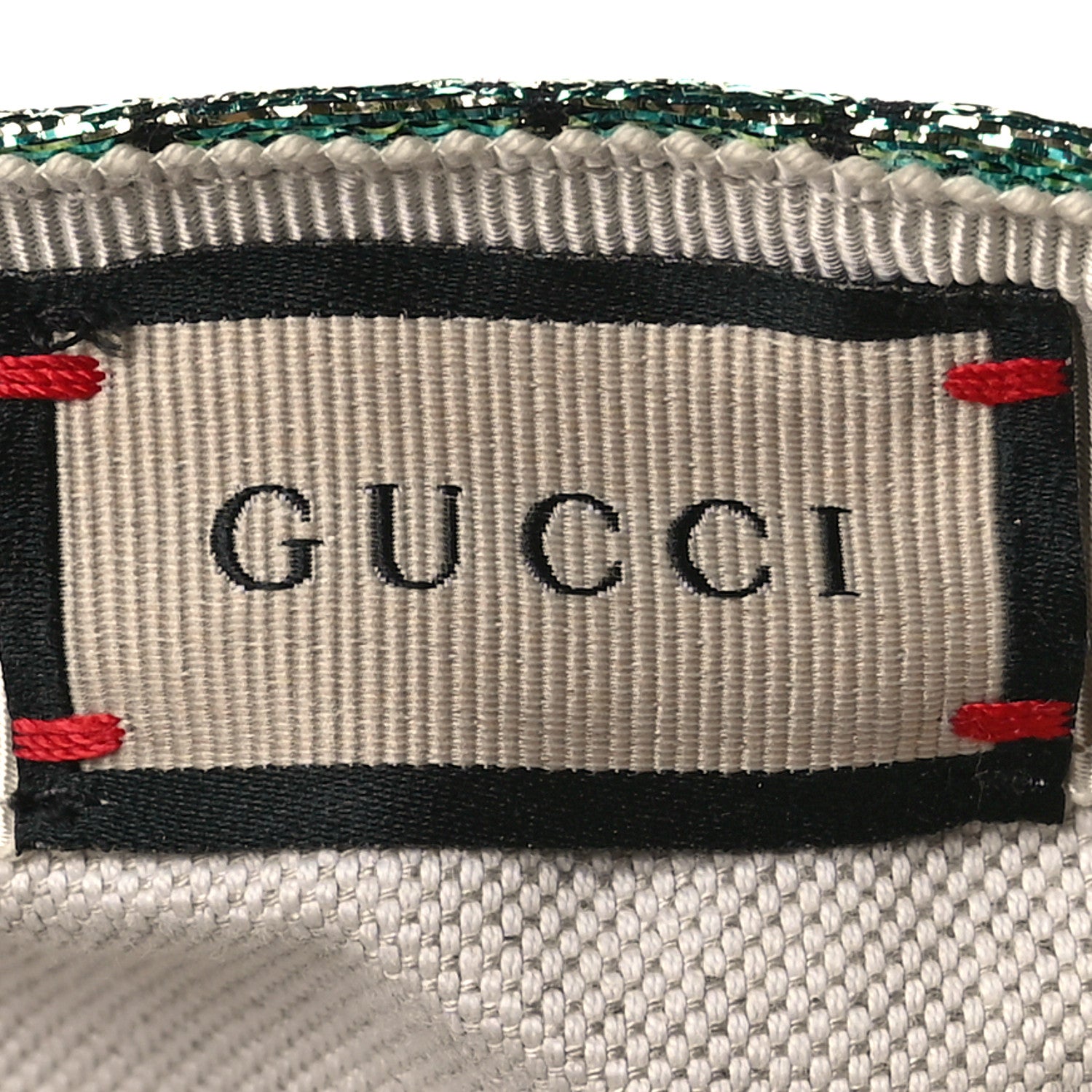 Gucci Silk Blend Jacquard Monogram Santa Barbara Baseball Hat XL Green Black Radiant 10 of 11