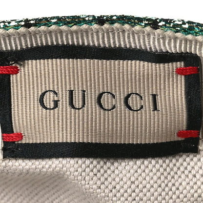 Gucci Silk Blend Jacquard Monogram Santa Barbara Baseball Hat XL Green Black Radiant 10 of 11