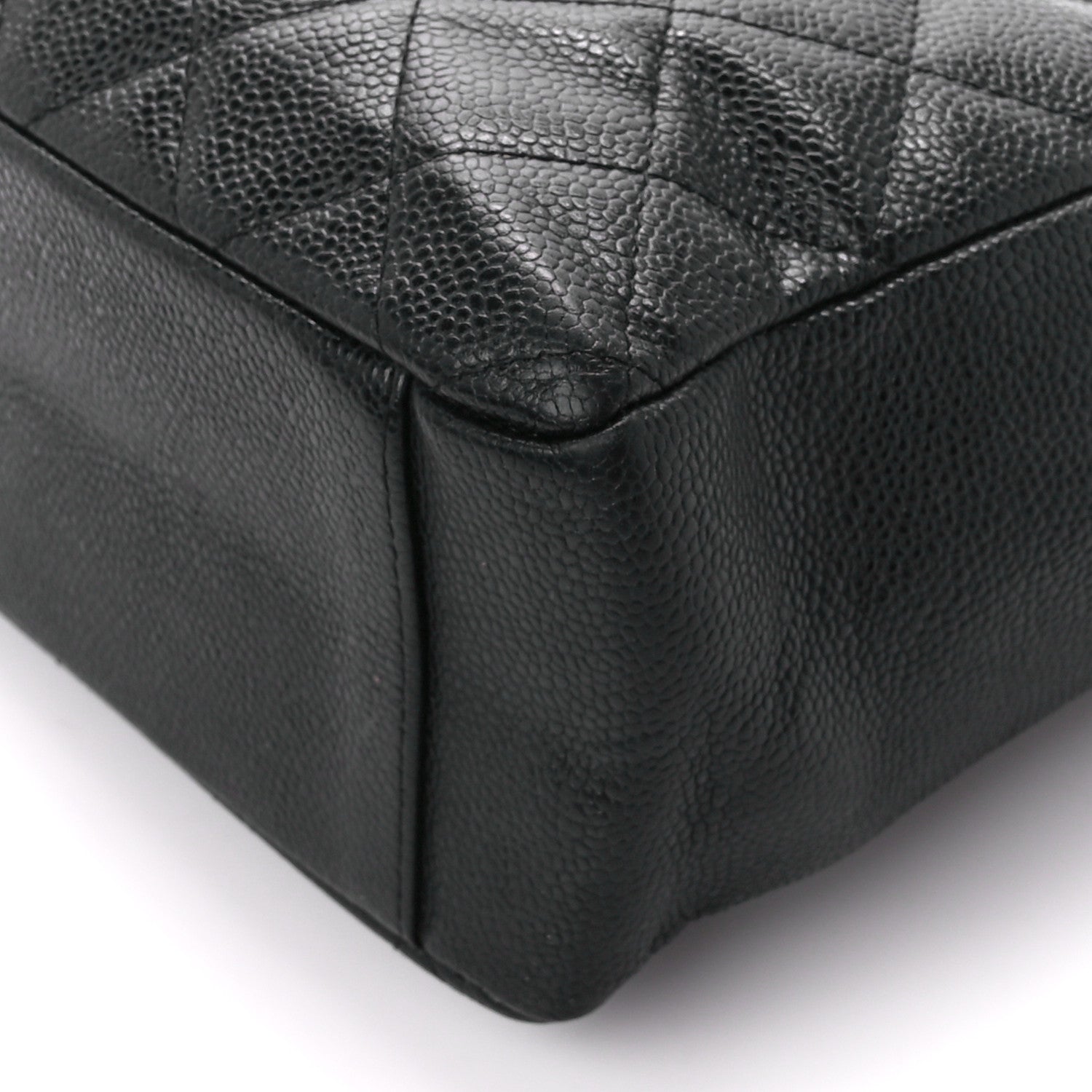 Chanel Caviar Quilted Petit Shopping Tote PST Black 10 of 16