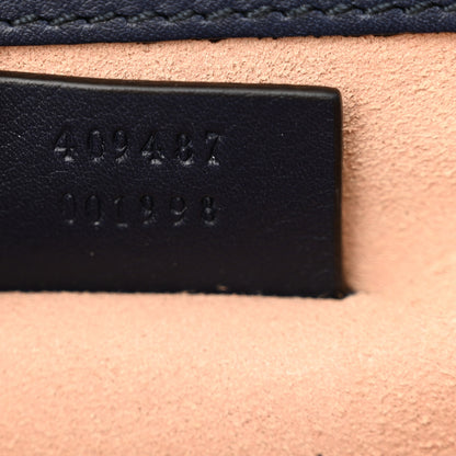 Gucci GG Supreme Monogram Moon Calfskin Small Padlock Shoulder Bag Beige Blue Mystic White Hibiscus Red 7 of 11