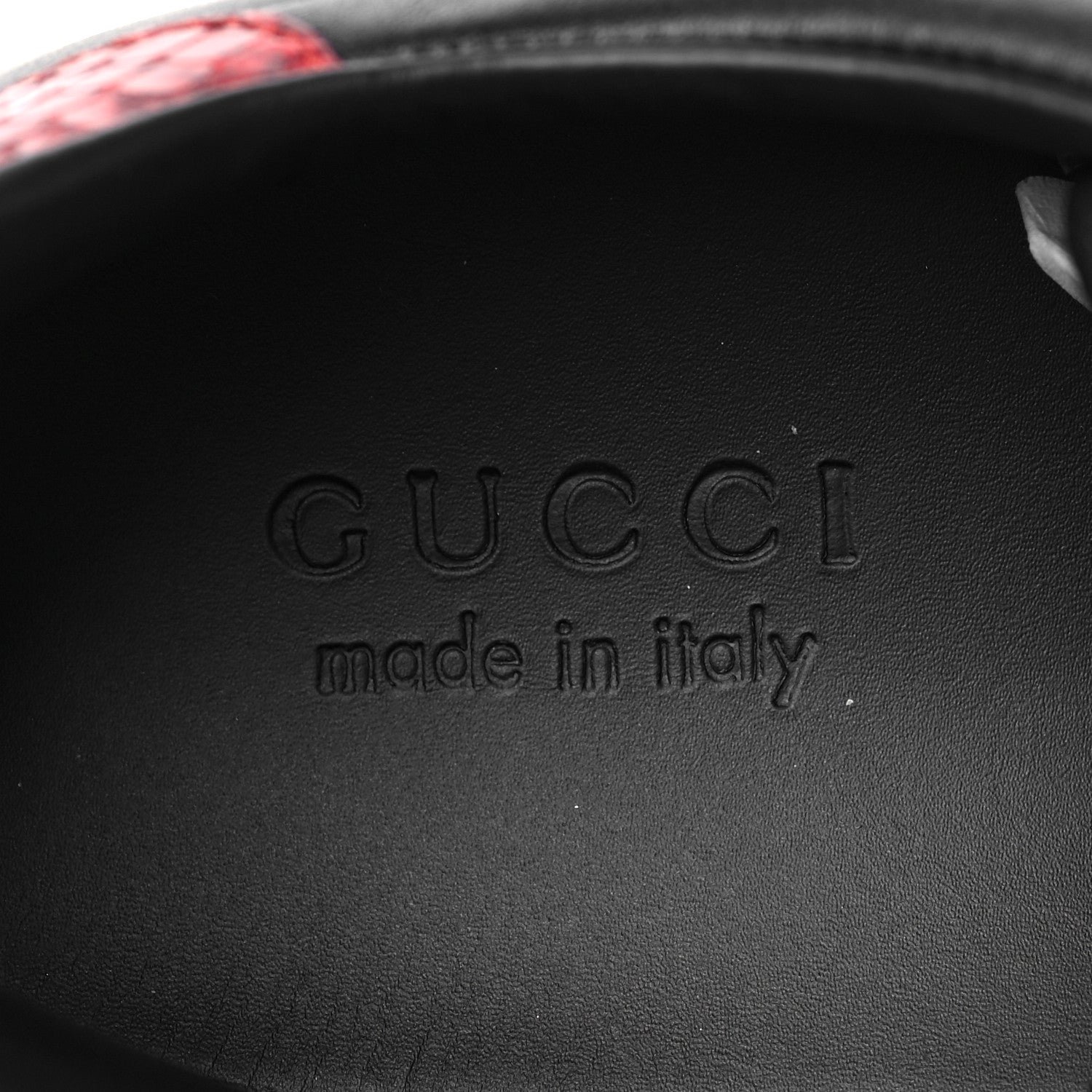 Gucci Miro Soft Calfskin Ayers Web Mens Ace Sneakers 8 Black Rosso 8 of 9