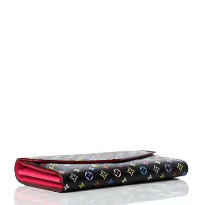 Louis Vuitton Monogram Multicolor Sarah Wallet NM Black Grenade 4 of 7