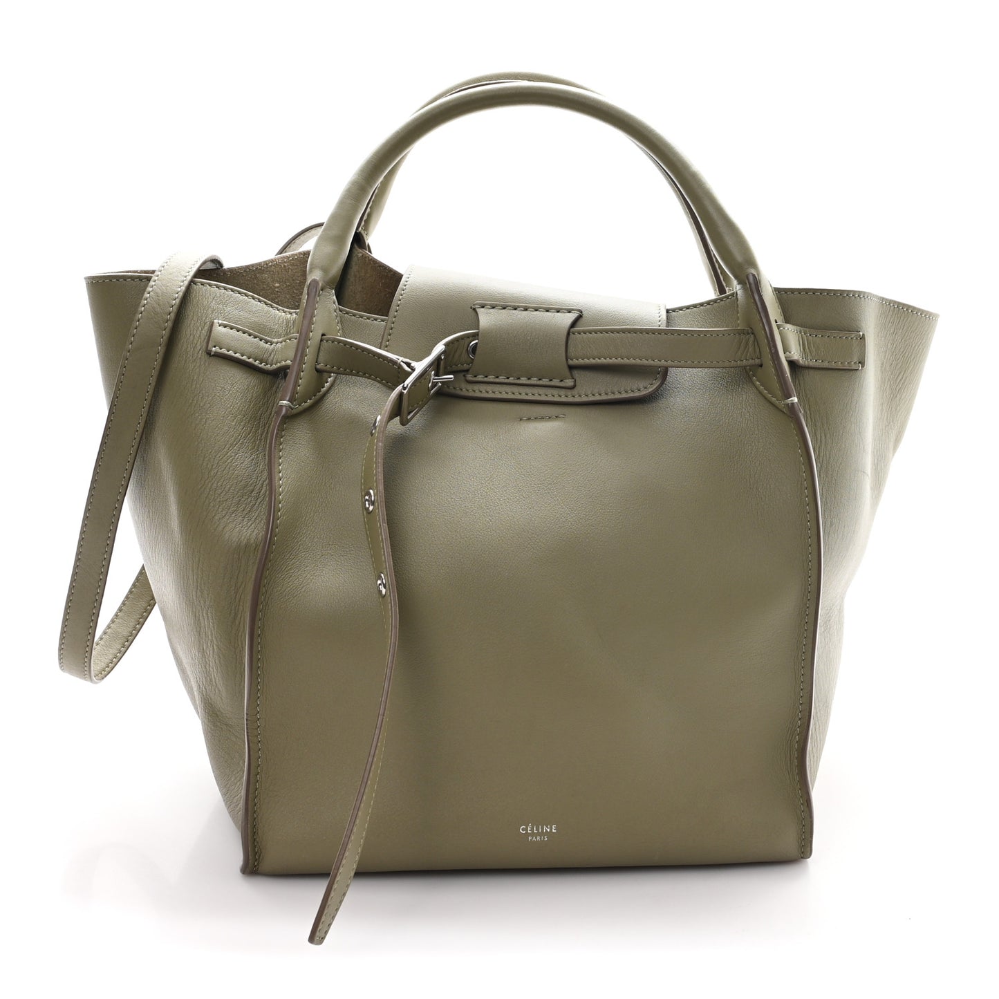 Smooth Calfskin Small Big Bag Sage