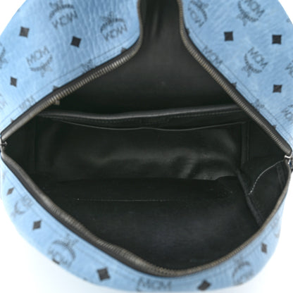 MCM Visetos Medium Side Stud Stark Backpack Light Blue 4 of 8