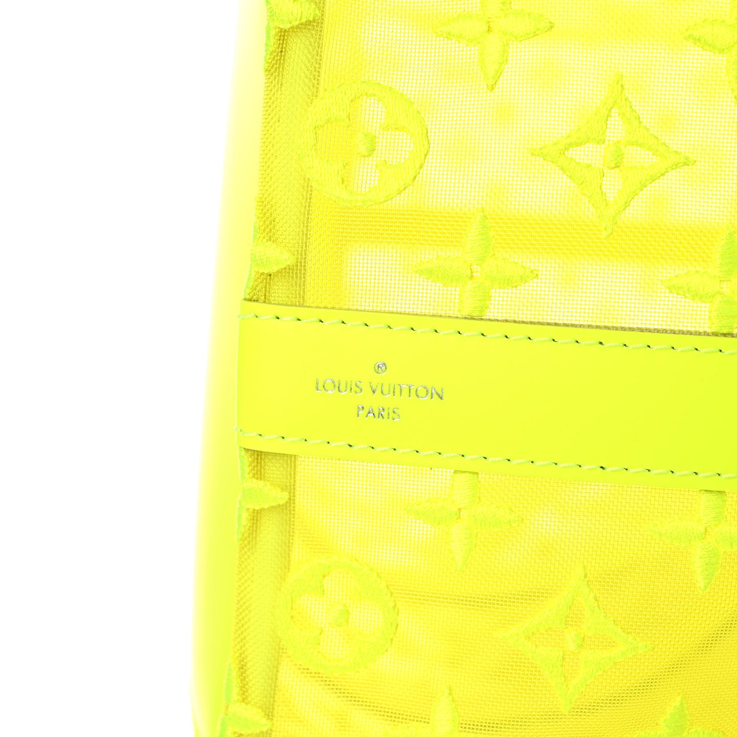 Monogram Fluo See Through Keepall Bandouliere 50 Yellow