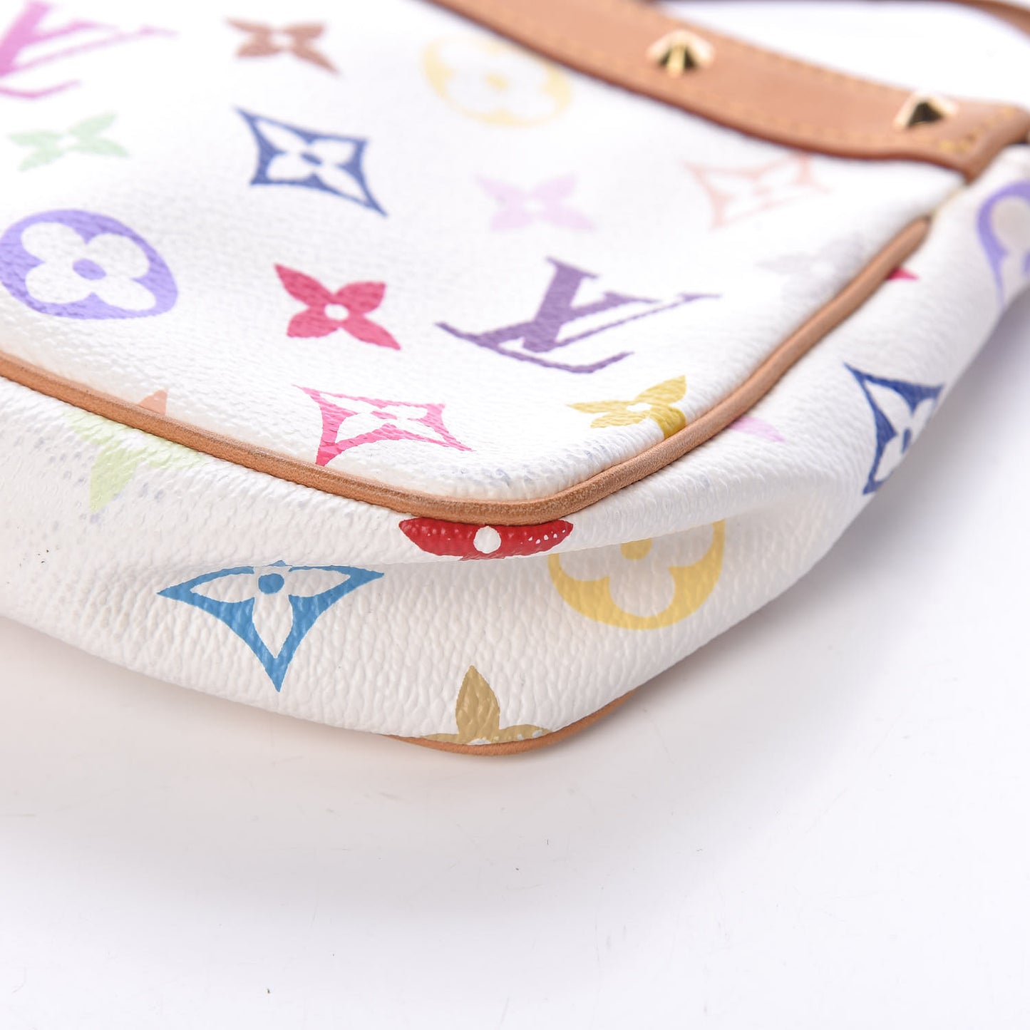 Monogram Multicolor Pochette Accessories White