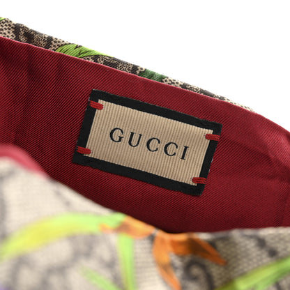 Gucci Silk Monogram Flora Print Headband Red 4 of 5