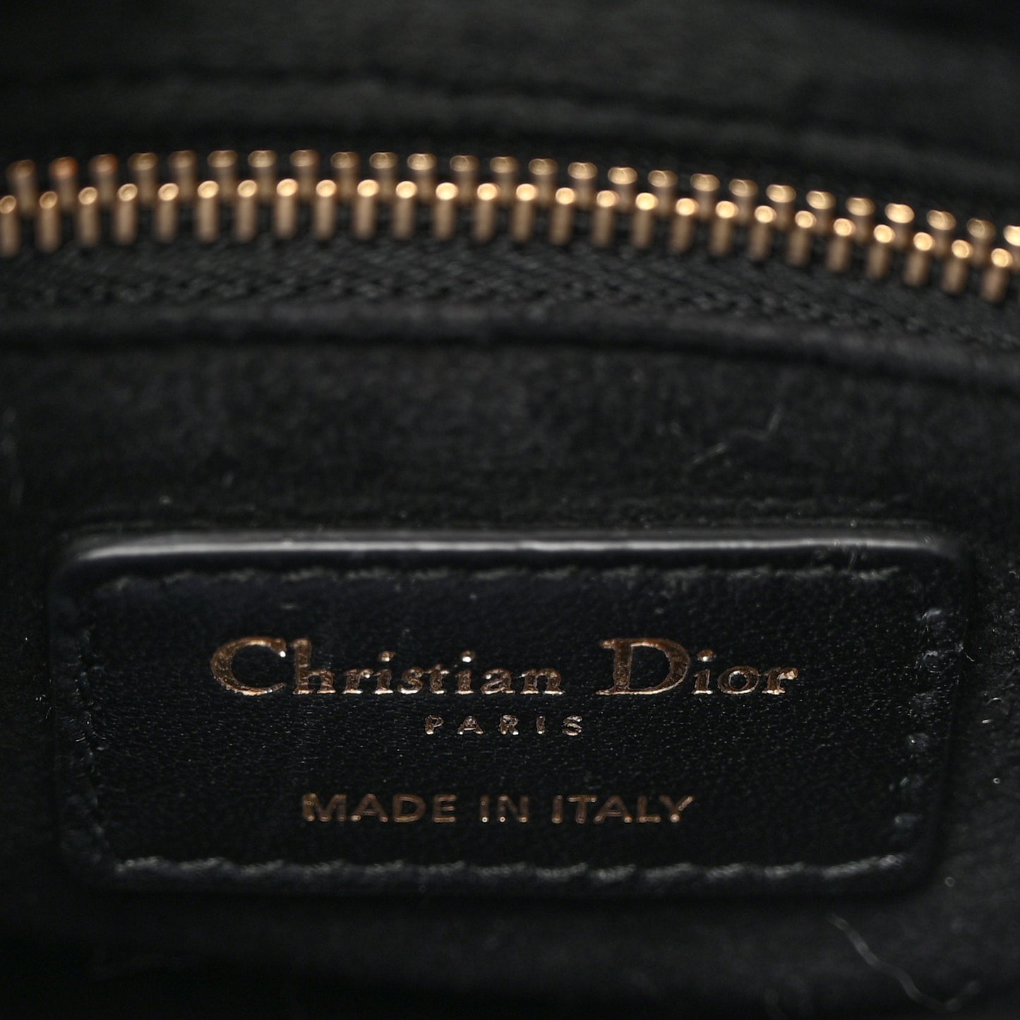 Velvet Mini Lady Dior Black