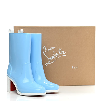 Christian Louboutin PVC Loubirain 70MM Rain Boots 38 Splash 9 of 9