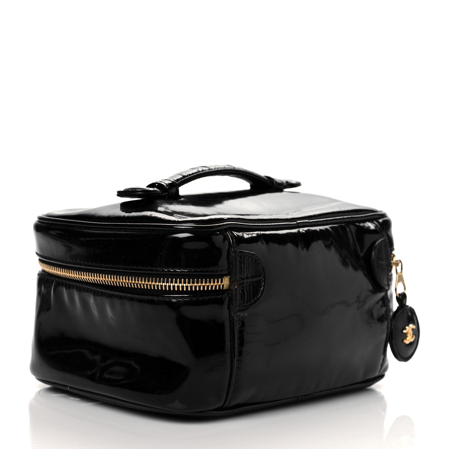 Patent Vanity Cosmetic Case Black