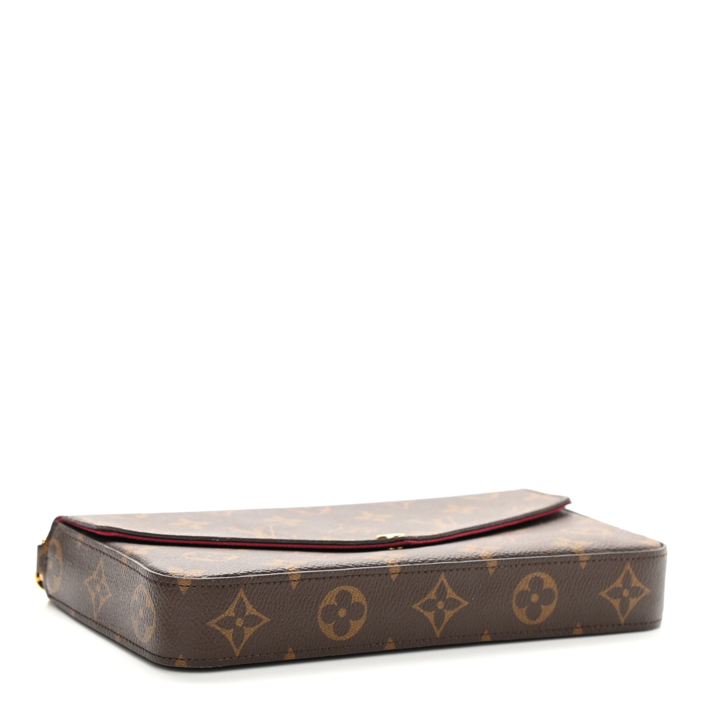 Monogram Pochette Felicie Chain Wallet Fuchsia