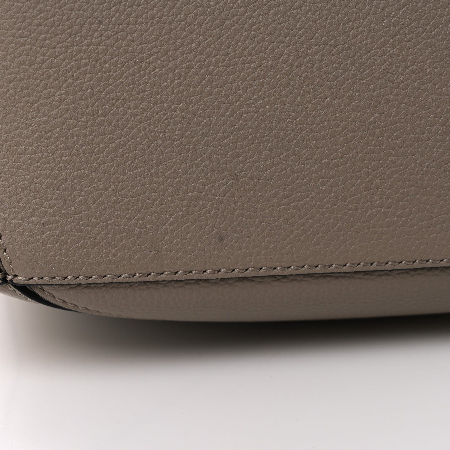 Grained Calfskin Small Puzzle Bag Sand