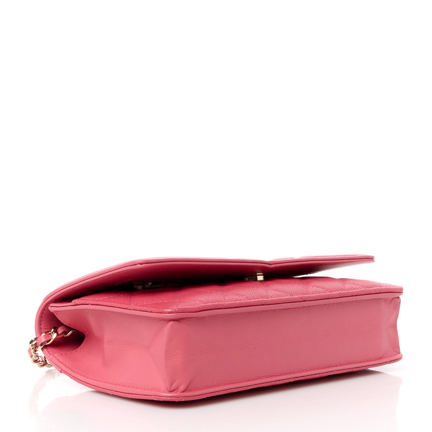 Caviar Quilted CC Filigree Wallet On Chain WOC Pink