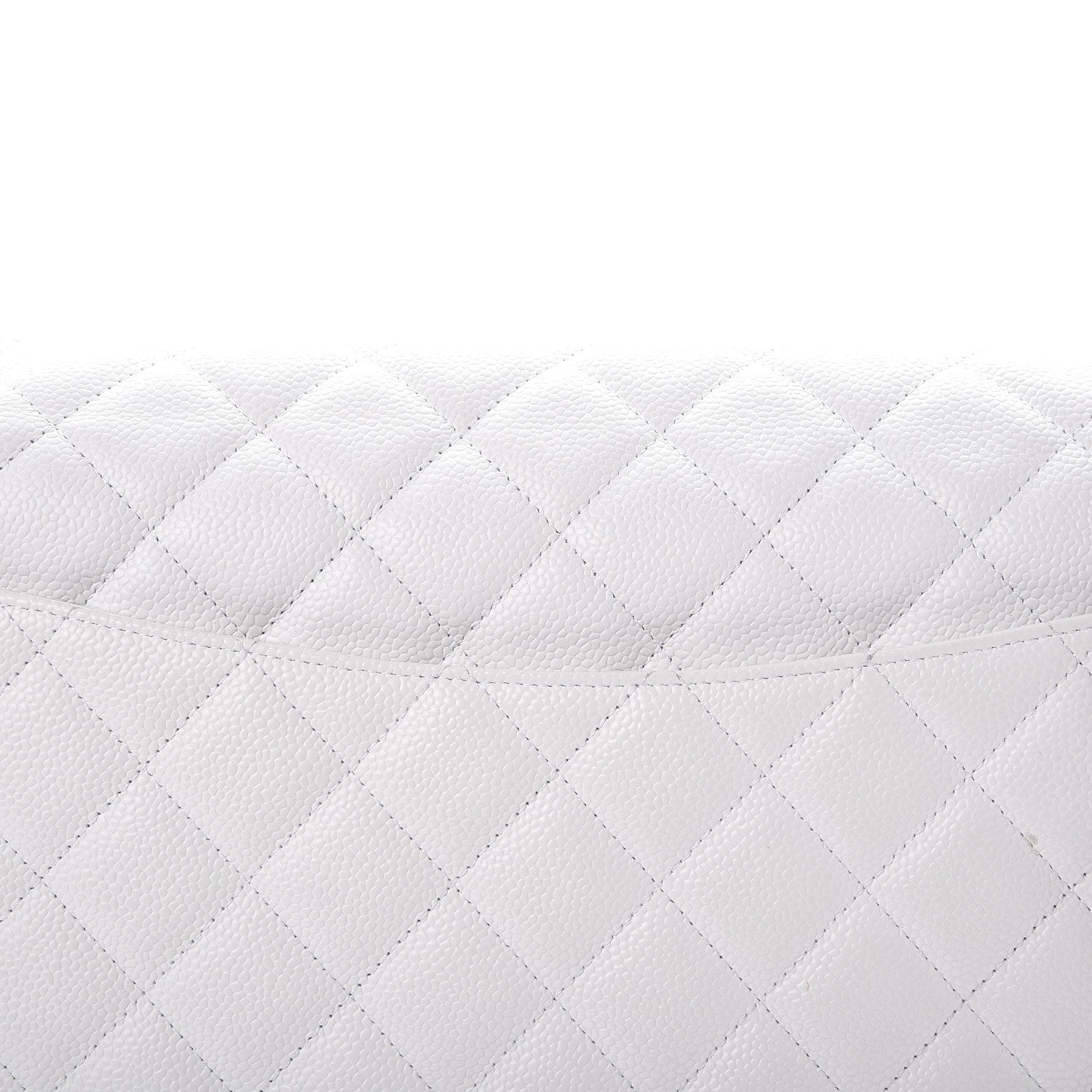 Chanel Caviar Maxi Single Flap White 9 of 13