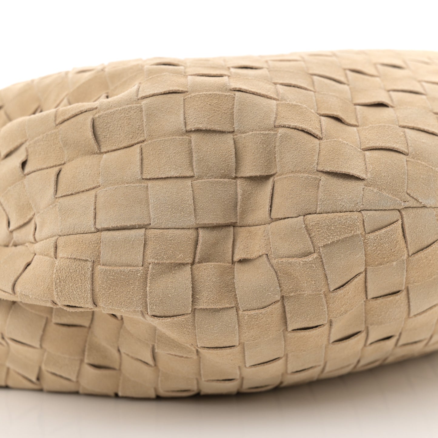 Suede Intrecciato Small Jodie Sand