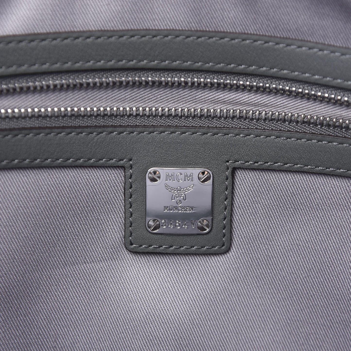 Calfskin Ottomar Monogram Medium Klara Top Zip Tote Charcoal