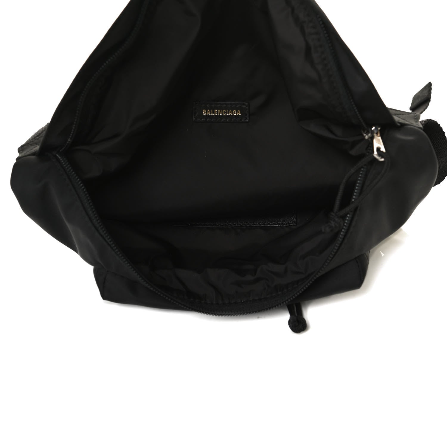 Balenciaga Textured Sport Nylon Logo Embroidered Wheel Beltpack Black 5 of 13