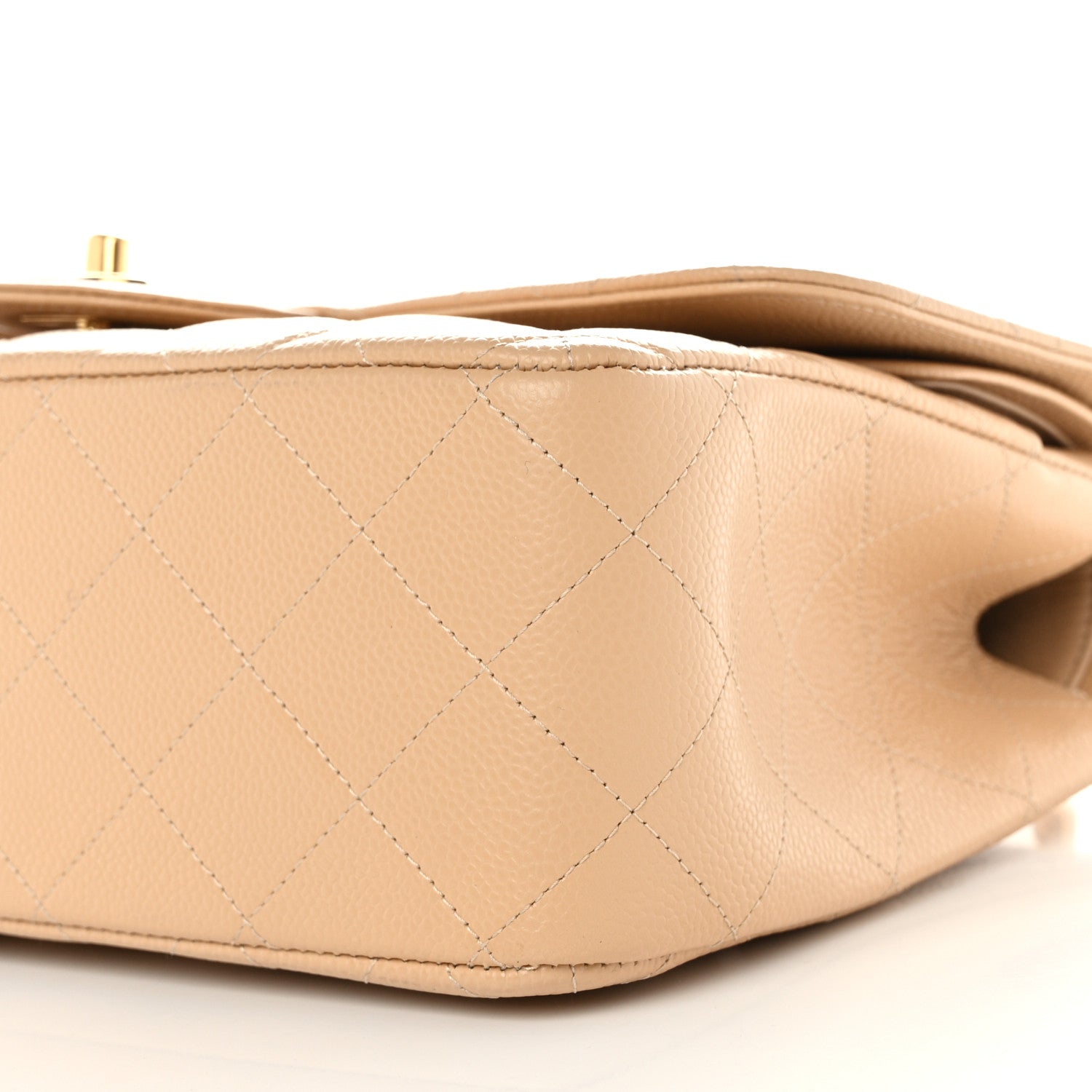 Chanel Caviar Quilted Jumbo Double Flap Beige Clair 10 of 12