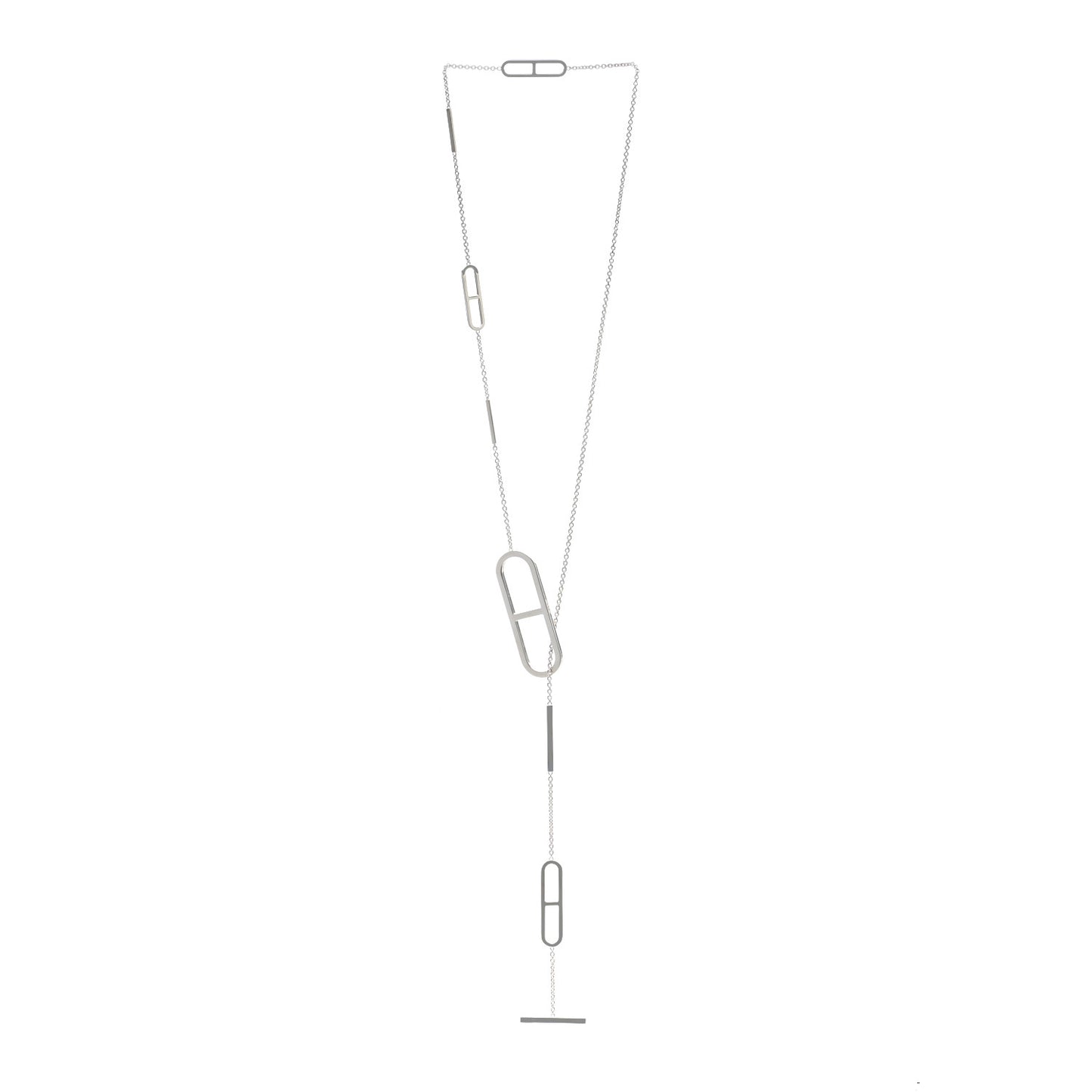 Sterling Silver Ever Chaine d'Ancre Long Lariat Necklace