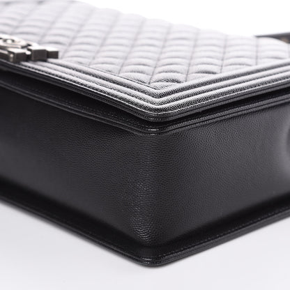 Chanel Caviar Quilted Large Boy Flap Black 9 of 10