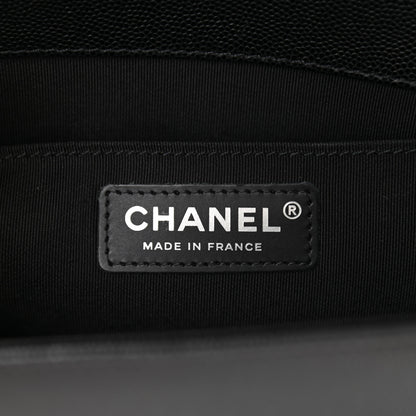 Chanel Caviar Quilted Medium Boy Flap Black 6 of 10