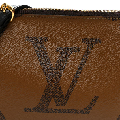 Louis Vuitton Reverse Monogram Giant Double Zip Pochette 9 of 11